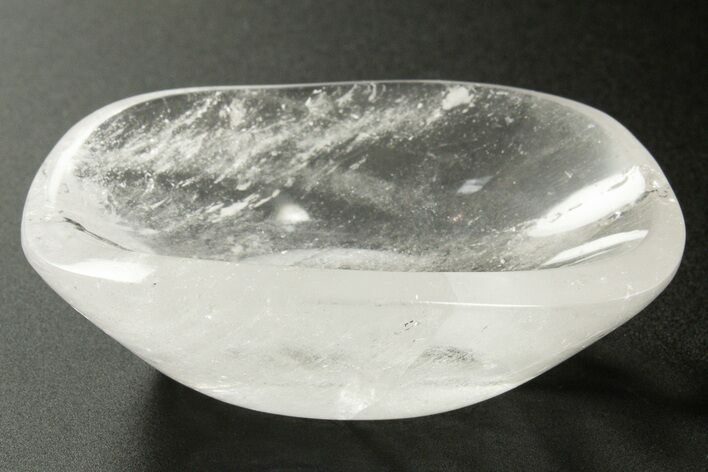 Polished Clear Quartz Dish - Madagascar #336434